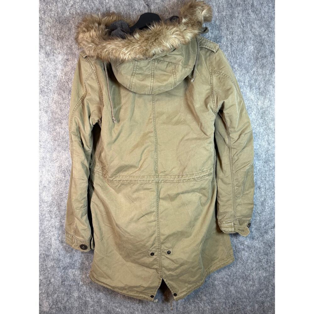 Relwen Womens Parka Jacket Faux Fur Hood Removable Hood and Lining - Large - Picture 3 of 9